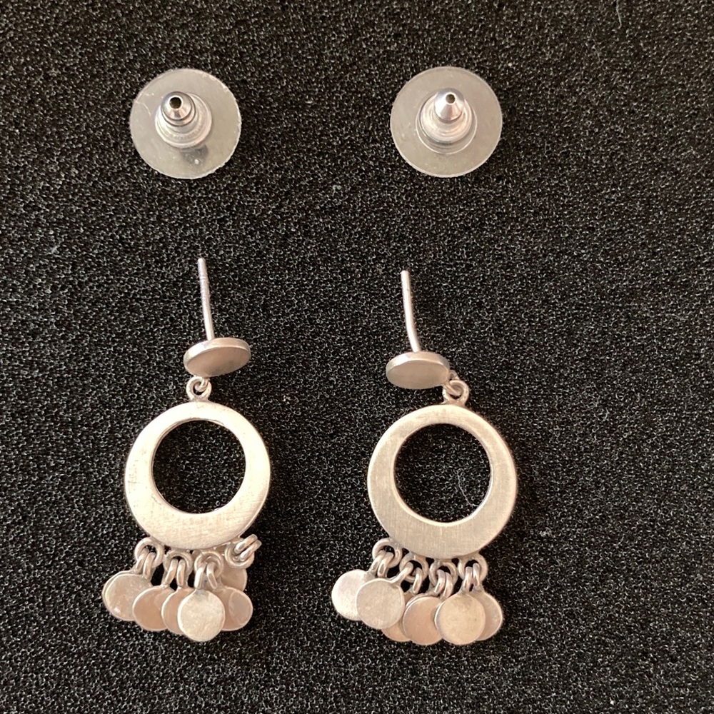 Vintage Sterling Silver Dangle Earrings